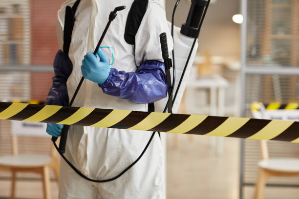 Professional Biohazard technician working in Dana, NC